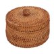 thumbnail image 3 of Xiao Hua Funda de Canasta Tejido de Enredadera Almacenamiento Decorativo Canasta de Frutas, 1 Pieza, 3 of 4