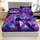 thumbnail image 1 of Music Concert Fitted Sheet Set Coreless, Festive Theme, Artistic Decor, Polyester, Soft & Breathable, Machine Washable, 1 of 1