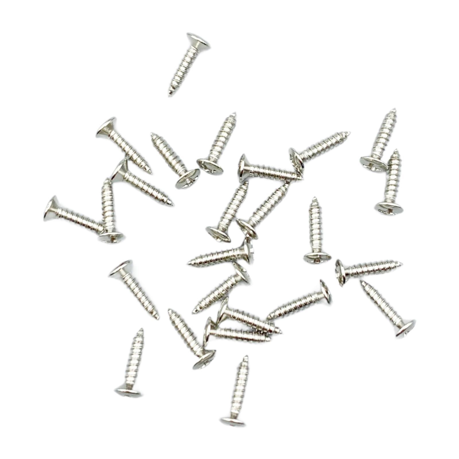 Magideal - 25X Guitar Pickguard Tornillos De Reparación Accesorios De Reparación Práctica Guitarra Tornillos De Placa De Rasguño Para Proyectos De Bricolaje De L
