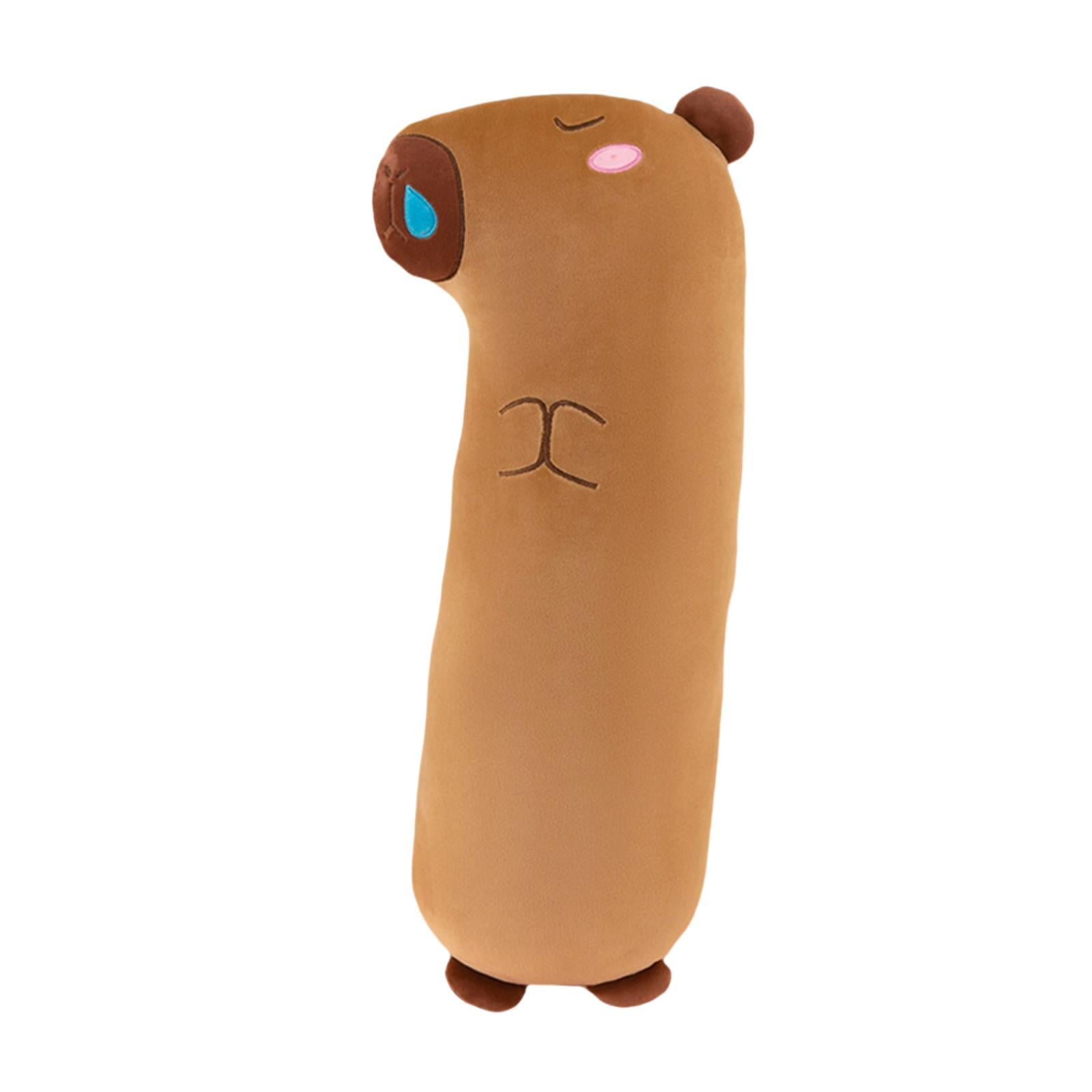 Magideal - Carpincho Almohadas Largas Para Abrazar, Almohada Larga De Felpa, Lavable, Bonita Almohada Para Dormir, Cojín Largo Para Decoración Del Hogar, Sala De Azul