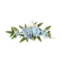 Magideal - Decoración De Fondo Con Flores Artificiales Para Bodas, Arcos De Flores, Decoración Romántica Para Tartas, Tiendas, Hoteles, Lugares De Celebración De Azul