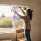 thumbnail image 5 of Colgante Led Feliz Navidad Multicolor Solar Navideño 65cm, 5 of 7