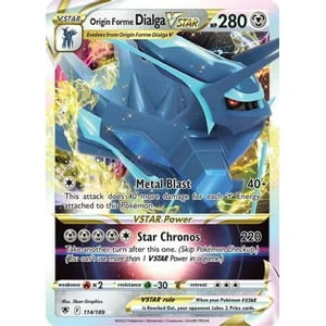 Tarjeta Coleccionable Pokémon Origin Forme Dialga Vstar 114/189