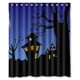 thumbnail image 1 of Cortina de ducha de casa embrujada de Halloween, juego de cortina de baño con ganchos, tamaño 60 x 72 pulgadas, 1 of 3