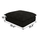 thumbnail image 2 of Cloud Sofa,Corduroy Fabric,Deep Seat Couches,Double-layer design,Removable Cushion,No Assembly, DIY Combination for Living room, Bedroom,Conference room ,Apartment,Black, 2 of 3