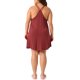 thumbnail image 3 of Agnes Orinda Women's Plus Size Escuela Colegio Camisón Tirantes Espagueti Cuello en V Sin Mangas Espalda Cruzada Ropa de Dormir Camisón 3X Rojo Vino, 3 of 6
