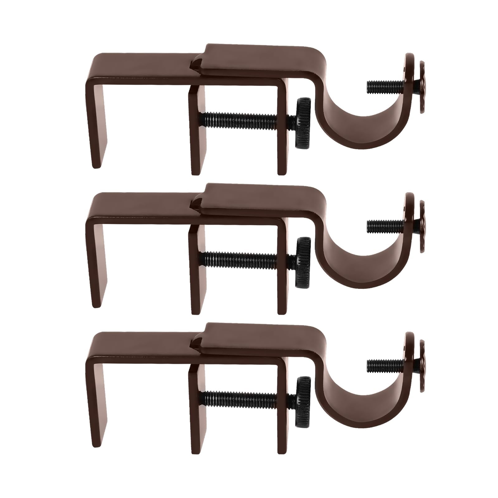 Insfity - Soportes Para Barras De Cortina Sin Taladros Para Ventanas, 1.3 A 2 Pulgadas