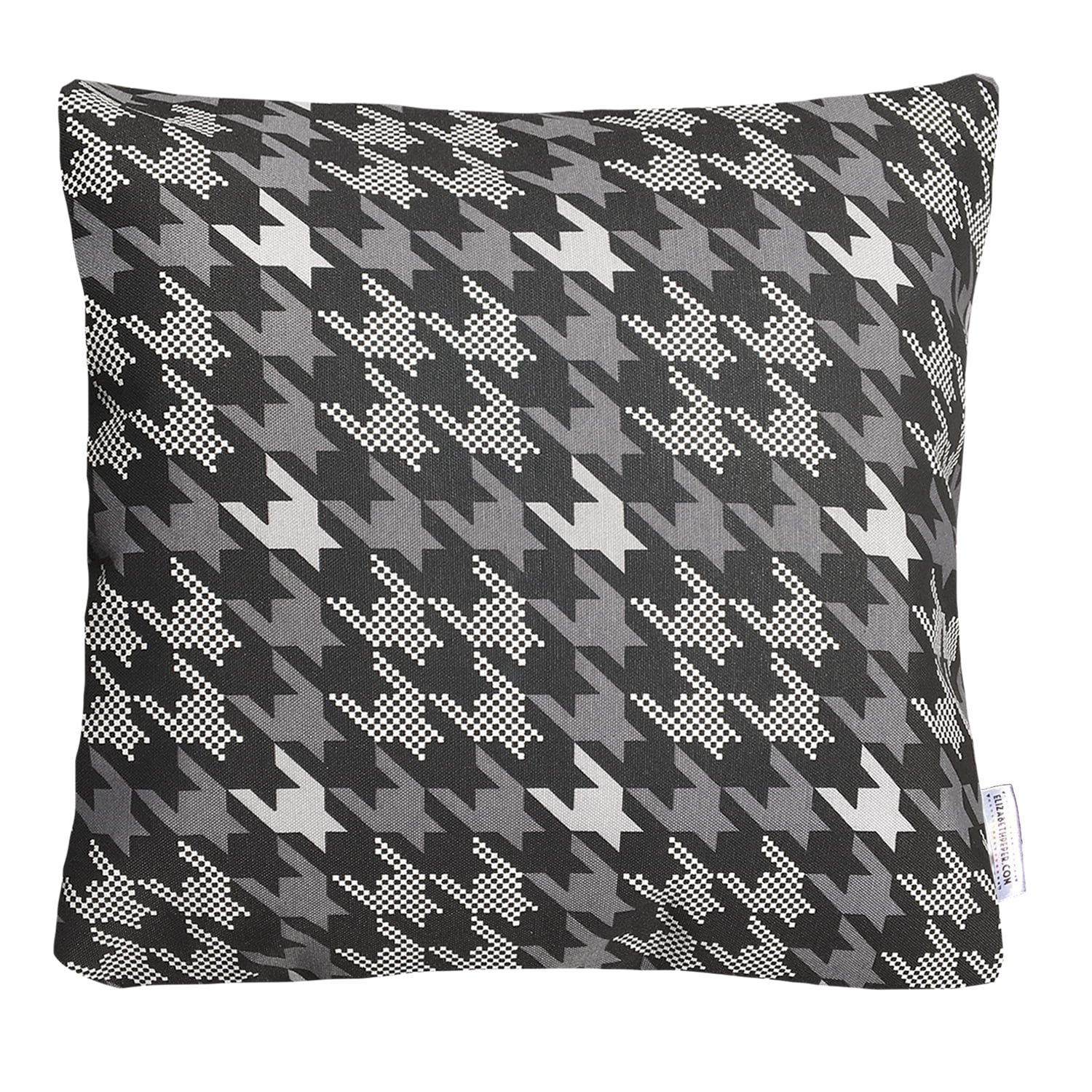 Elizabeth Peper - Funda Cojin Decorativo Diseño Print Gris Y Negro 50x50
