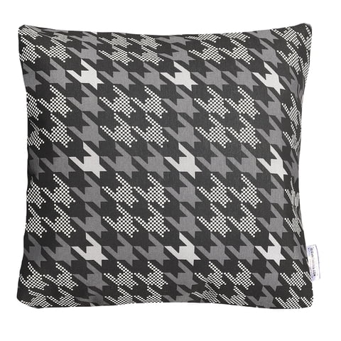 Elizabeth Peper - Funda Cojin Decorativo Diseño Print Gris Y Negro 45X45