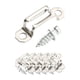 thumbnail image 4 of 100 Uds. Sujetadores de tornillo de conector Invisible ensamblaje de bisagra de gabinete, conectores ocultos 2 en 1 duraderos para librería de armario Lleno, 4 of 5