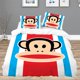 thumbnail image 1 of cute Monkey PaulS FrankS Home Bedding Set Cartoon Children's Bed Pillow Cover Quilt Cover Three Piece Set Full Twin King SizeBed Sheets, 1 of 5
