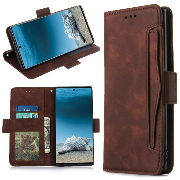 Funda Tipo Billetera FOXDOCK para Samsung Galaxy Note 10 Plus 5G – Tapa Flip con Tarjetero