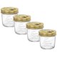 thumbnail image 1 of Tarros tipo Mason Bormioli Rocco 200 ml (Pack de 4) con tapa hermética, 1 of 8