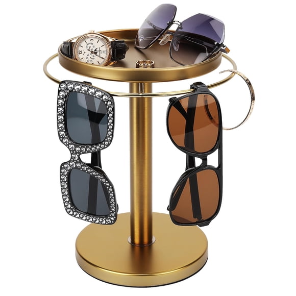 Organizador de gafas de sol kondyfayo de acero inoxidable con rotación de 360°