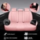 thumbnail image 5 of Fundas de asiento de coche NS YOLO Universal de piel rosa, 5 asientos, 5 of 9