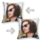 thumbnail image 2 of Hozier Fundas de almohada de terciopelo con tema, regalos de funda de almohada, decoración para el hogar, cojín de lanzar, regalo de cumpleaños para fans y parejas. 40cm x 40cm., 2 of 6