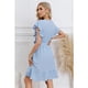 thumbnail image 3 of Vestido Corto Mujer Manga Corta Casual Eventos Cuello V 3332, 3 of 3