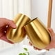 thumbnail image 2 of Copas de vino de acero inoxidable macizo de primera calidad | Juego de 2 copas grandes sin tallo | Perfectas para disfrutar al aire libre, 2 of 5