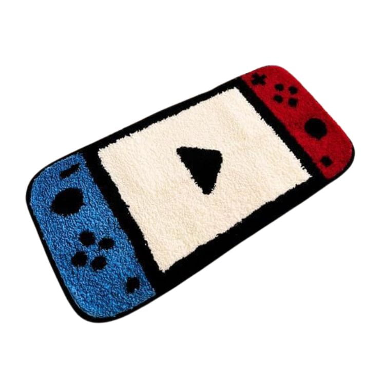 Crusec - Alfombra Joystick Habitación Gamer Sala De Juegos Decorativo