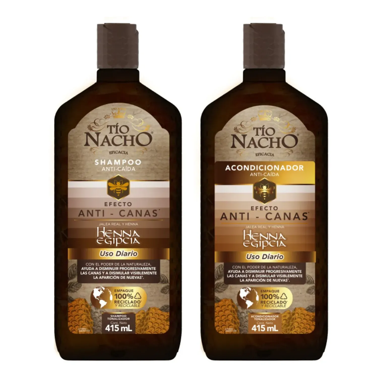Tio Nacho - Pack Shampoo + Acond Henna Egipcia 415Ml