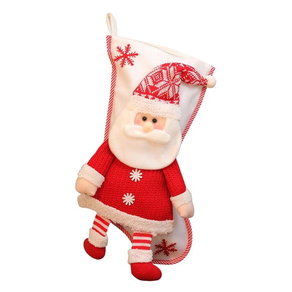 Calcetines festivos para colgar en Papá Noel