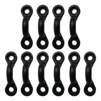 Ioensy - 10 Piezas Kayak Ojal Tie Down Loop Eye Kit Bungee Kit Deck Rigging Plastic