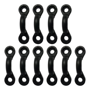 Ioensy - 10 Piezas Kayak Ojal Tie Down Loop Eye Kit Bungee Kit Deck Rigging Plastic