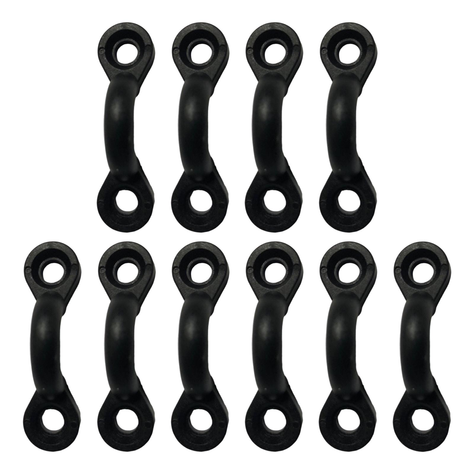 Ioensy - 10 Piezas Kayak Ojal Tie Down Loop Eye Kit Bungee Kit Deck Rigging Plastic