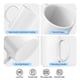 thumbnail image 3 of Juego de 12 tazas de café por sublimación Dmsky, 325 ml, cerámica blanca, 3 of 6