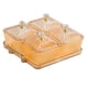 thumbnail image 3 of Plato De Frutos Secos Con Tapa, Plato De Lujo Para Dulces Y Nueces, Para Condimentos Caseros, Vacaciones, Dorado, 3 of 3