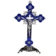 thumbnail image 2 of Crucifijo Cruz De Pared Jesucristo En La Cruz Estatua Decoración De Mesa Azul Oscuro, 2 of 5