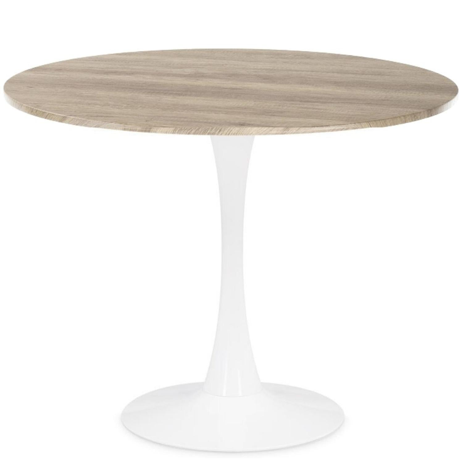 Pandalino - Mesa Redonda Tulip 120cm | Cubierta Efecto Madera