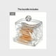 thumbnail image 1 of 1pc Clear Acrylic Q-tip Storage Jar, Swabs Storage Holder, Transparent Swabs Organizer Box, Pads Finishing Container, Bathroom Accessories, 1 of 5