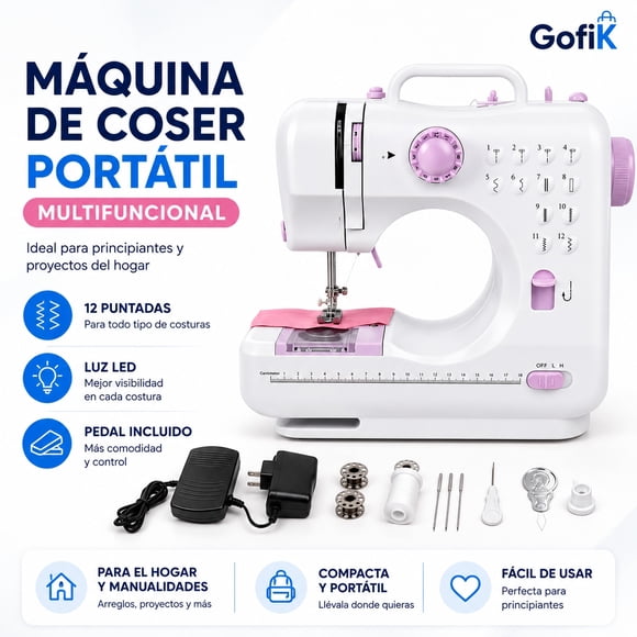 Maquina de Coser  12 puntadas