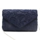 thumbnail image 1 of Elegante bolso de mano tipo sobre con encaje floral para mujer, ideal para graduación o boda., 1 of 8