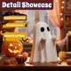 thumbnail image 3 of Figurita Chgfs Fantasma con Globo de Murciélago – Decoración de Halloween, 3 of 8