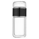 thumbnail image 1 of Botella De Infusión De Té De Vidrio, Vaso De Té Pequeño Portátil De 350ml Para Viajes Al Aire Libre, Color Negro, 1 of 3