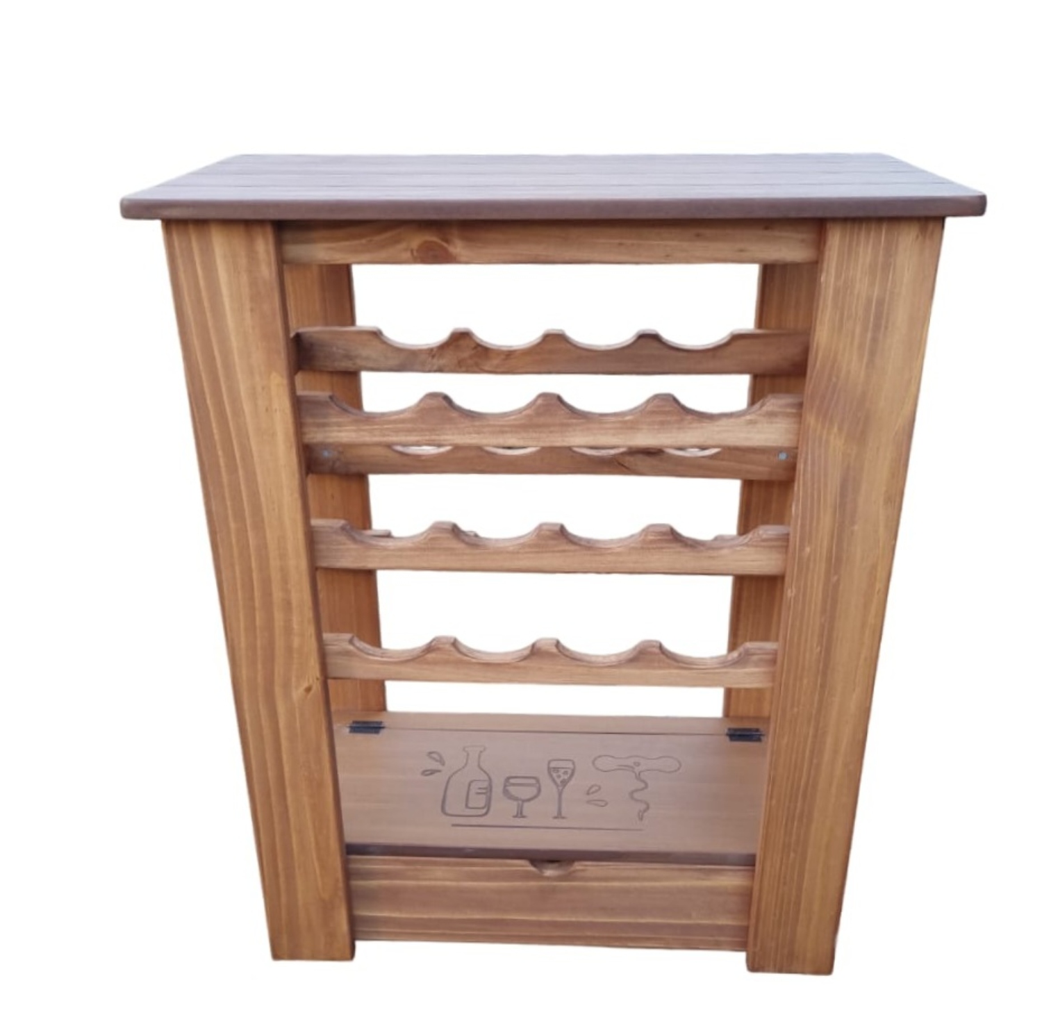 Marfeld Muebles - Arrimo Cava Con Caja Grabado