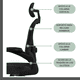 thumbnail image 4 of Silla Escritorio Ergonómica Soporte Lumbar Con Reposacabezas, 4 of 9