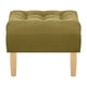 thumbnail image 1 of Pouf Wood 1c Felpa 05 Verde Musgo, 1 of 4