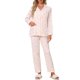 thumbnail image 2 of INSPIRE CHIC Conjunto de Pijama para Mujer 100% Algodón Manga Larga con Botones Ropa de Dormir Conjunto de Descanso con Ajuste Relajado XL Cereza Rosa, 2 of 6