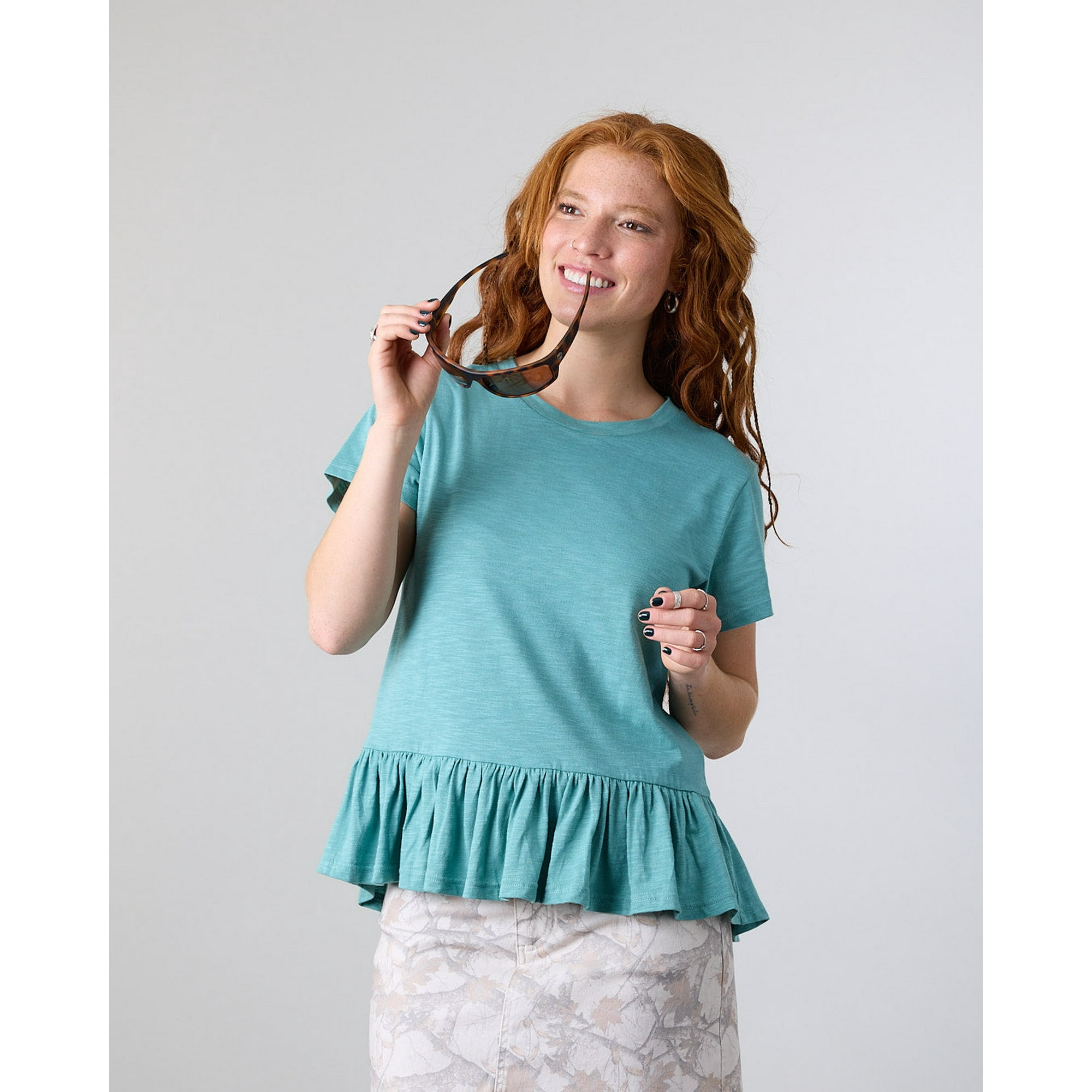 Polera Mujer Ruedo Con Vuelos Polemic