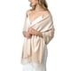 thumbnail image 1 of Bufanda de Pashmina Achillea 183 cm x 69 cm Crema/Beige, 1 of 7
