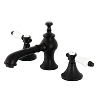 Grifo Kingston Brass Bel-Air Para Baño, Amplio, Negro Mate