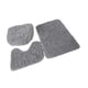 thumbnail image 1 of Juego De 3 Alfombras De Baño, Alfombrilla De Baño, Cubierta De Tapa De Inodoro, Alfombra En Forma De U Para Baño, Gris Claro, 1 of 5