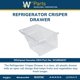 thumbnail image 2 of Cajón Crisper Whirlpool W10854037, 2 of 4
