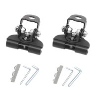 Ioensy - 2 Soportes De Montaje Genéricos Para Barra De Luz Led, Soportes De Luz Para Montaje En Capó, Color Negro