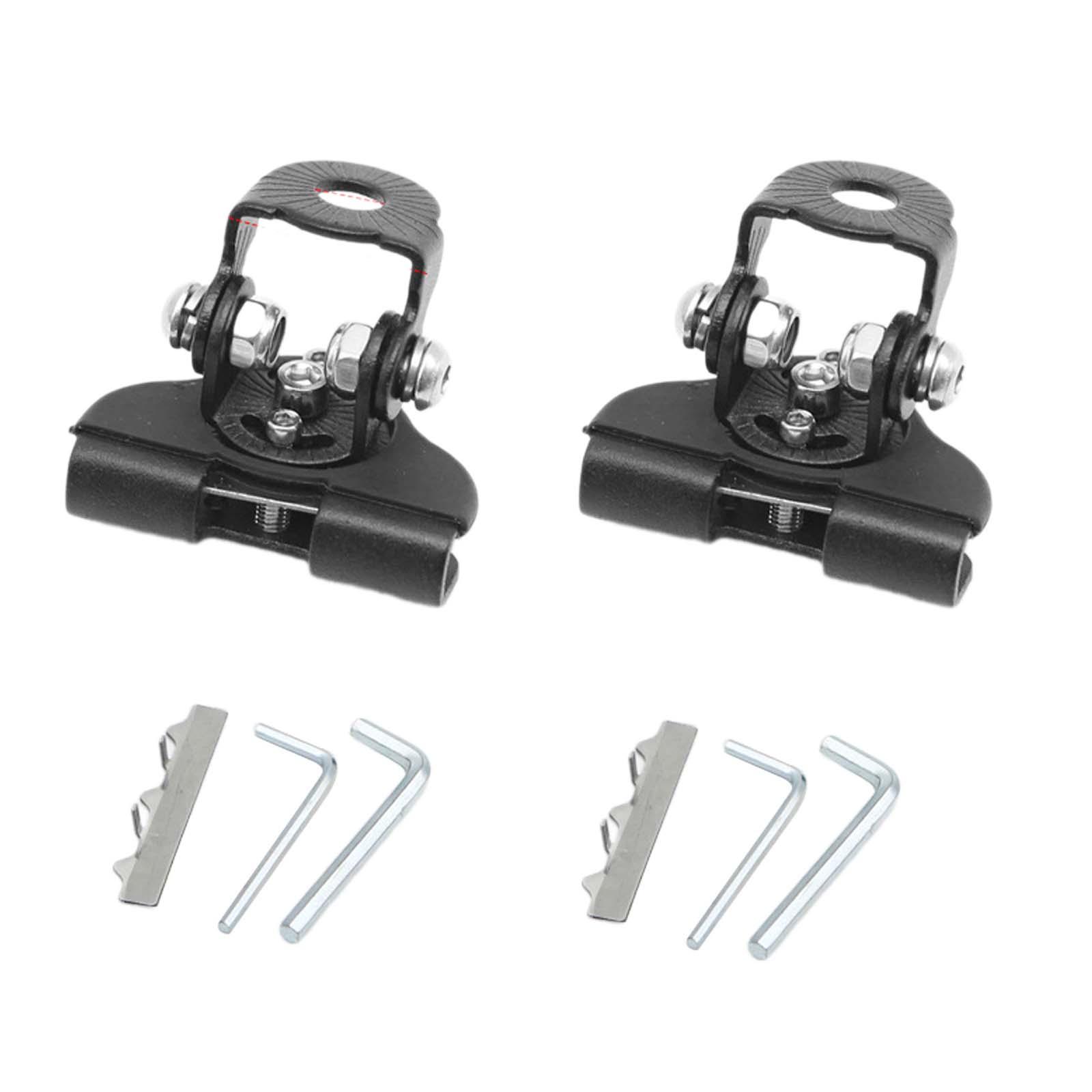 Ioensy - 2 Soportes De Montaje Genéricos Para Barra De Luz Led, Soportes De Luz Para Montaje En Capó, Color Negro