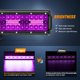 thumbnail image 3 of Barra de Luz LED Nilight 20" 420W Morada de Triple Fila, 3 of 8