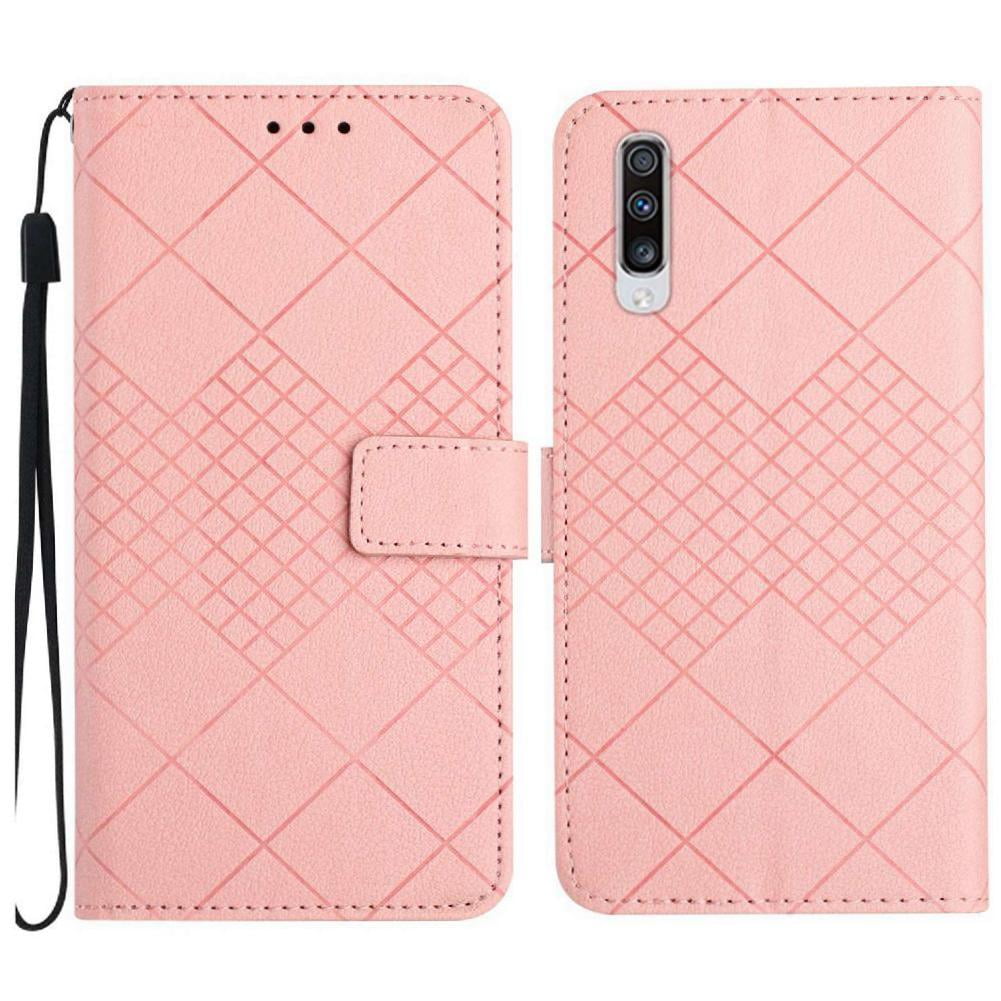 Foxdock - Funda Tipo Cartera Para Samsung Galaxy A70/a70s Con Soporte Y Correa, Interior Tpu Antirrayas Rosa
